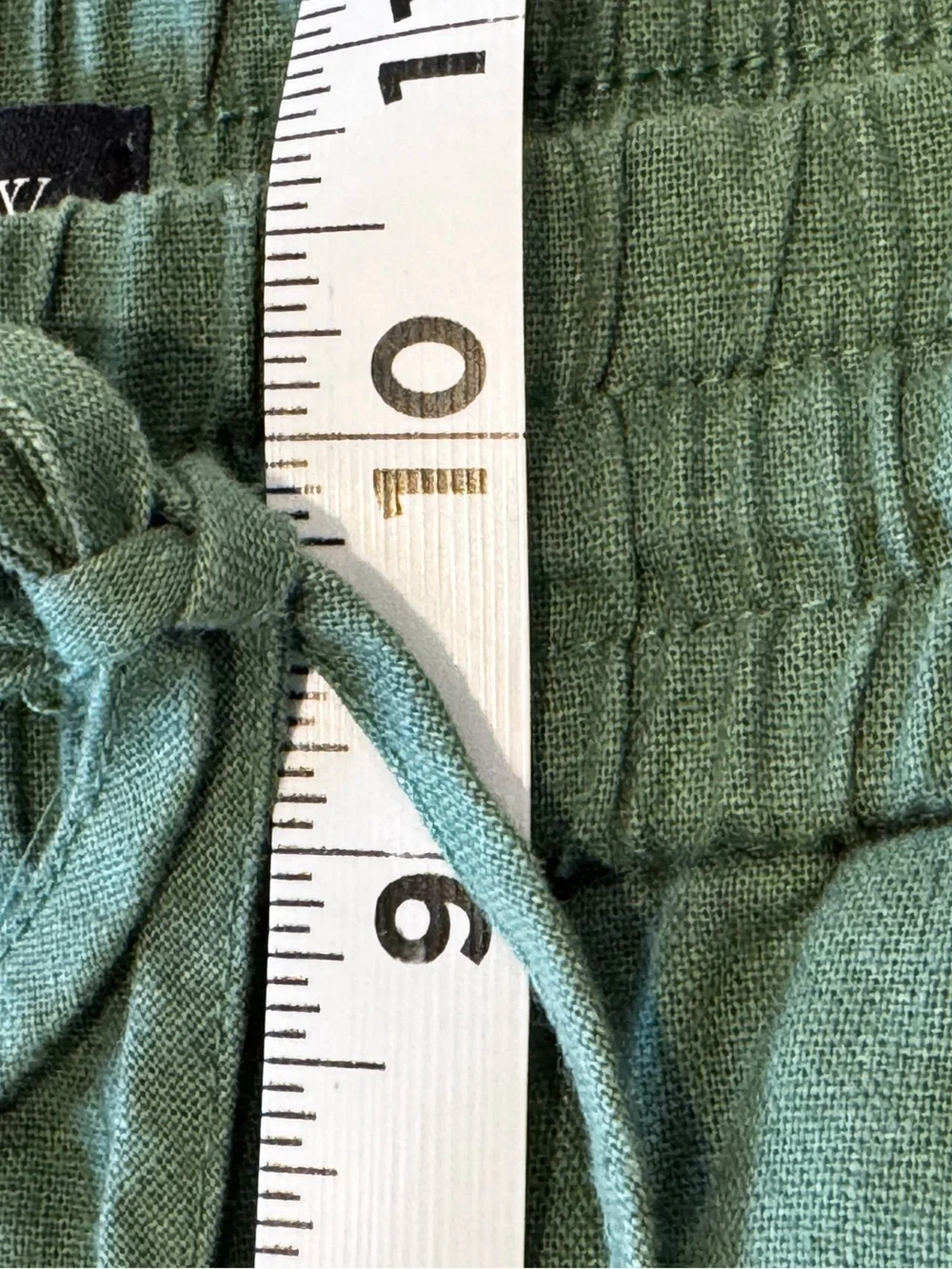 J.Crew Green Linen Blend Drawstring Pull-On Pants Size 12 Casual Coastal Capsule